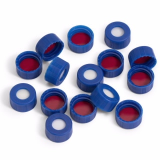 Caps, screw type, blue