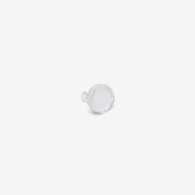 Glass filter, solvent inlet